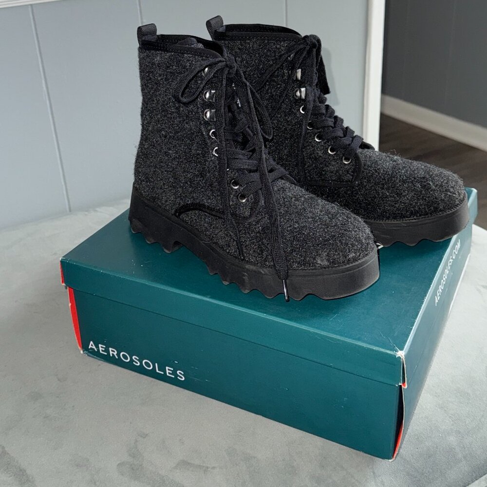 Aerosole Steph Fabric Ankle Boots Size 6